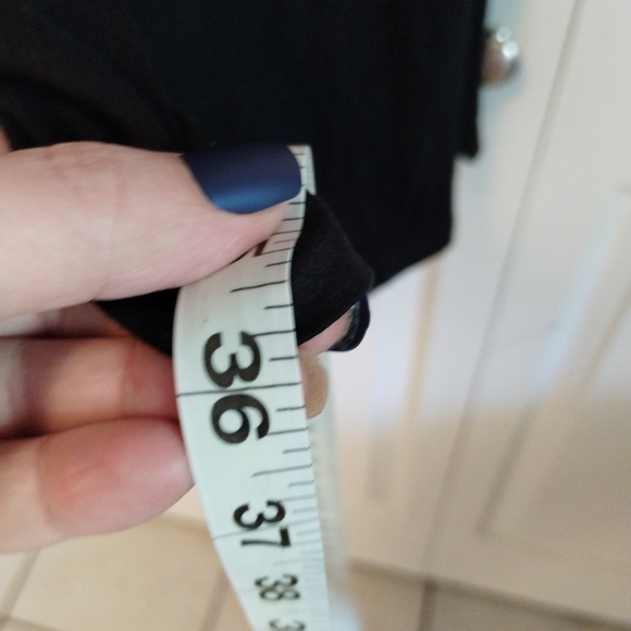 NWT midi black mock neck long sleeve dress - Picture 5 of 6